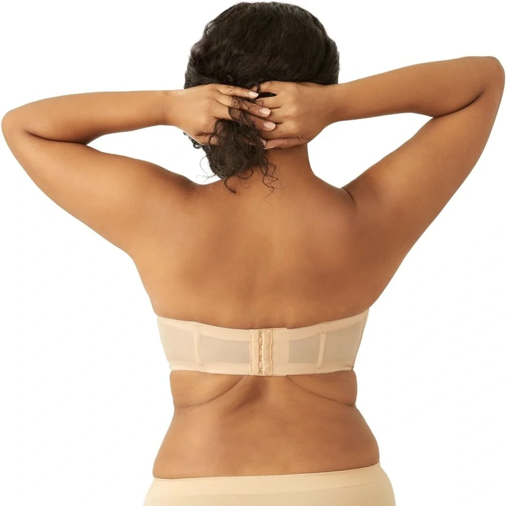 Wacoal Tan Seamless Strapless Bra with Sweetheart Neckline - Picture 4 of 16